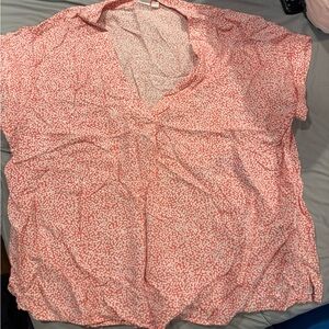 GAP Pink and White Blouse